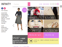 Tablet Screenshot of infinity-fashion.ro